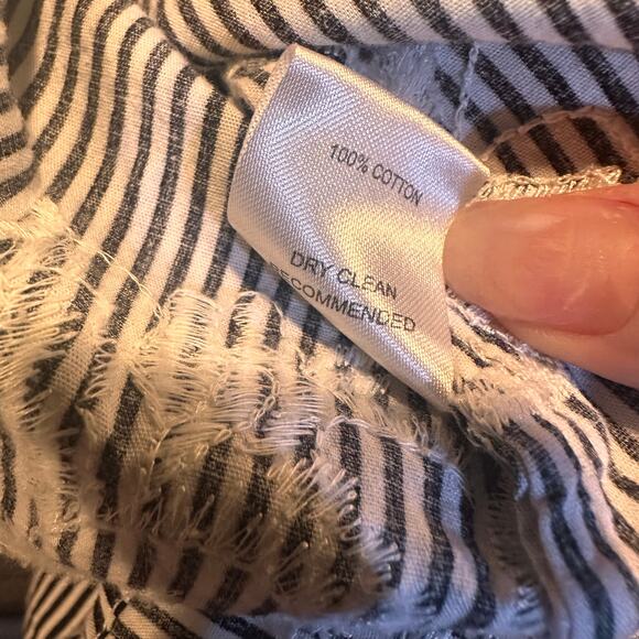 Ali & Jay Women's Striped Button Button Front Bow Tie Aline Dress Size Small - Picture 10 of 10